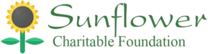 Sunflower Charitable Foundation logo with sunflower icon for Mayo Dark Sky Festival website.
