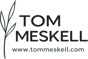 Tom Meskell logo with website link for Mayo Dark Sky Festival promotion