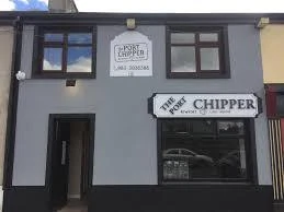 Exterior view of The Point Chipper, a classic Irish chippy, part of the Mayo Dark Sky Festival local attractions.